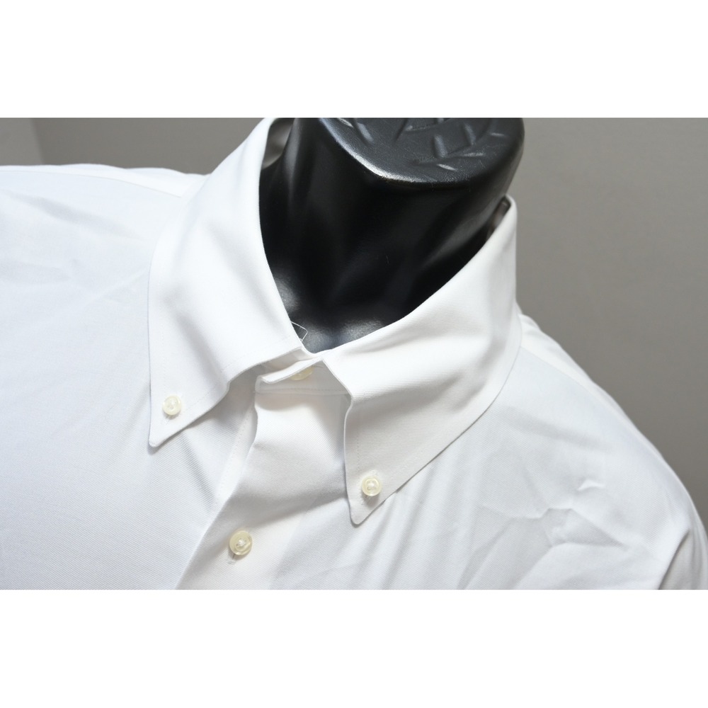 Brooks Brothers Dress Shirt Mens 2XL 18-34 White Traditional Stretch Excellent